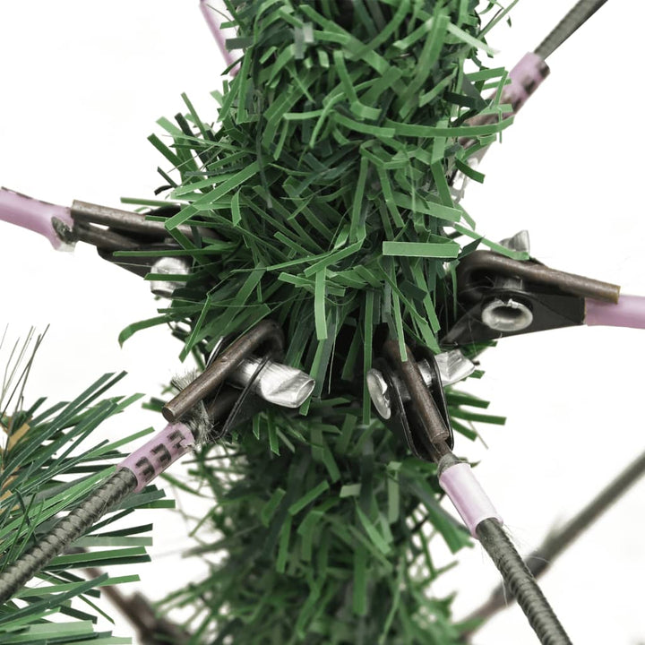kunstigt juletræ med grankogler og bær 240 cm hængslet