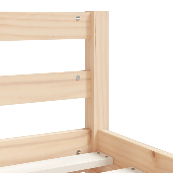 sengeramme til juniorseng 80x160 cm massivt fyrretræ
