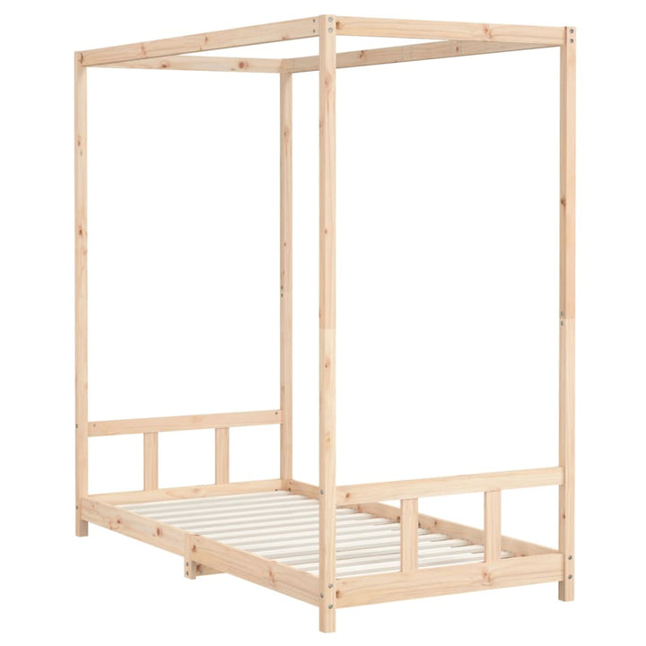 sengeramme til juniorseng 90x190 cm massivt fyrretræ