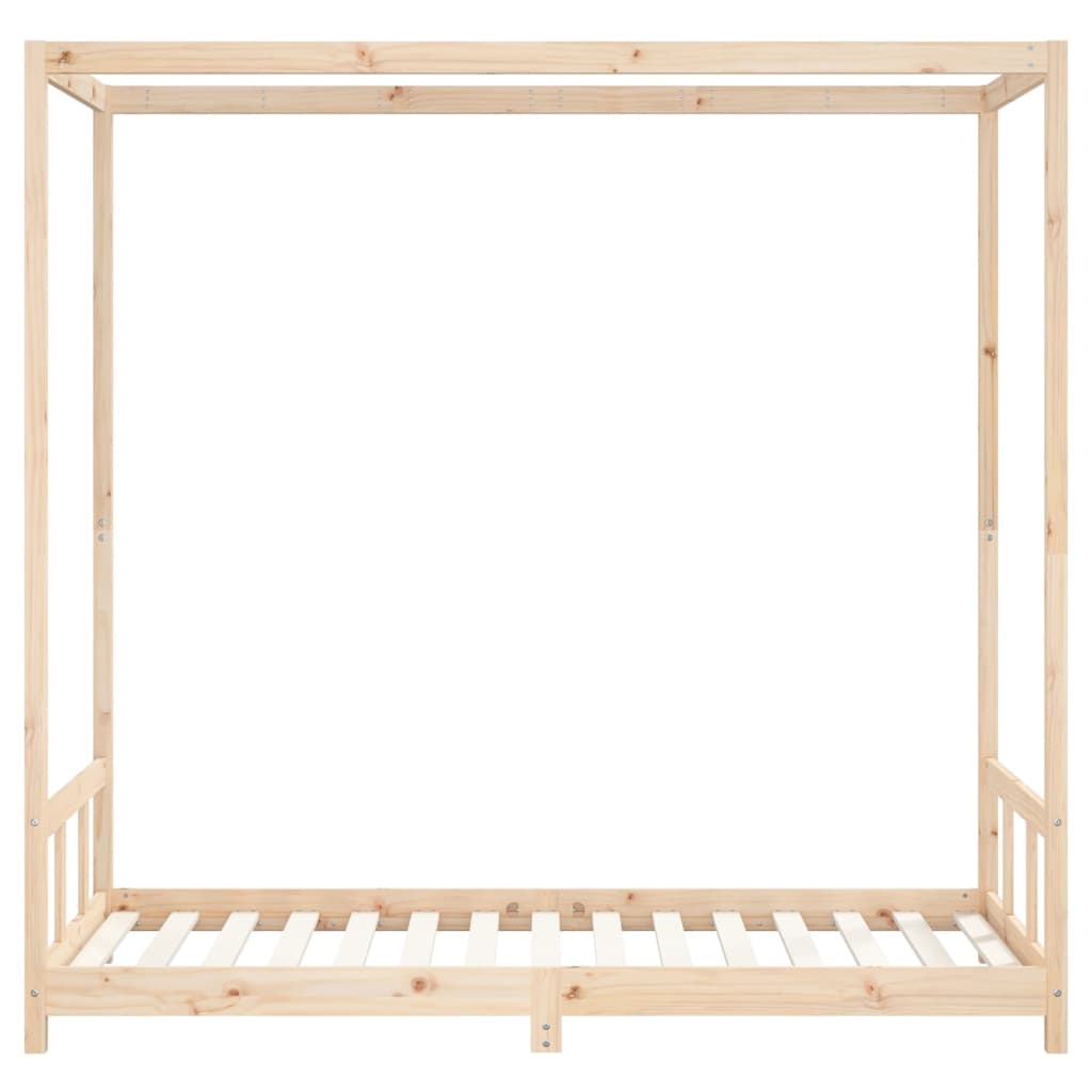 sengeramme til juniorseng 90x190 cm massivt fyrretræ