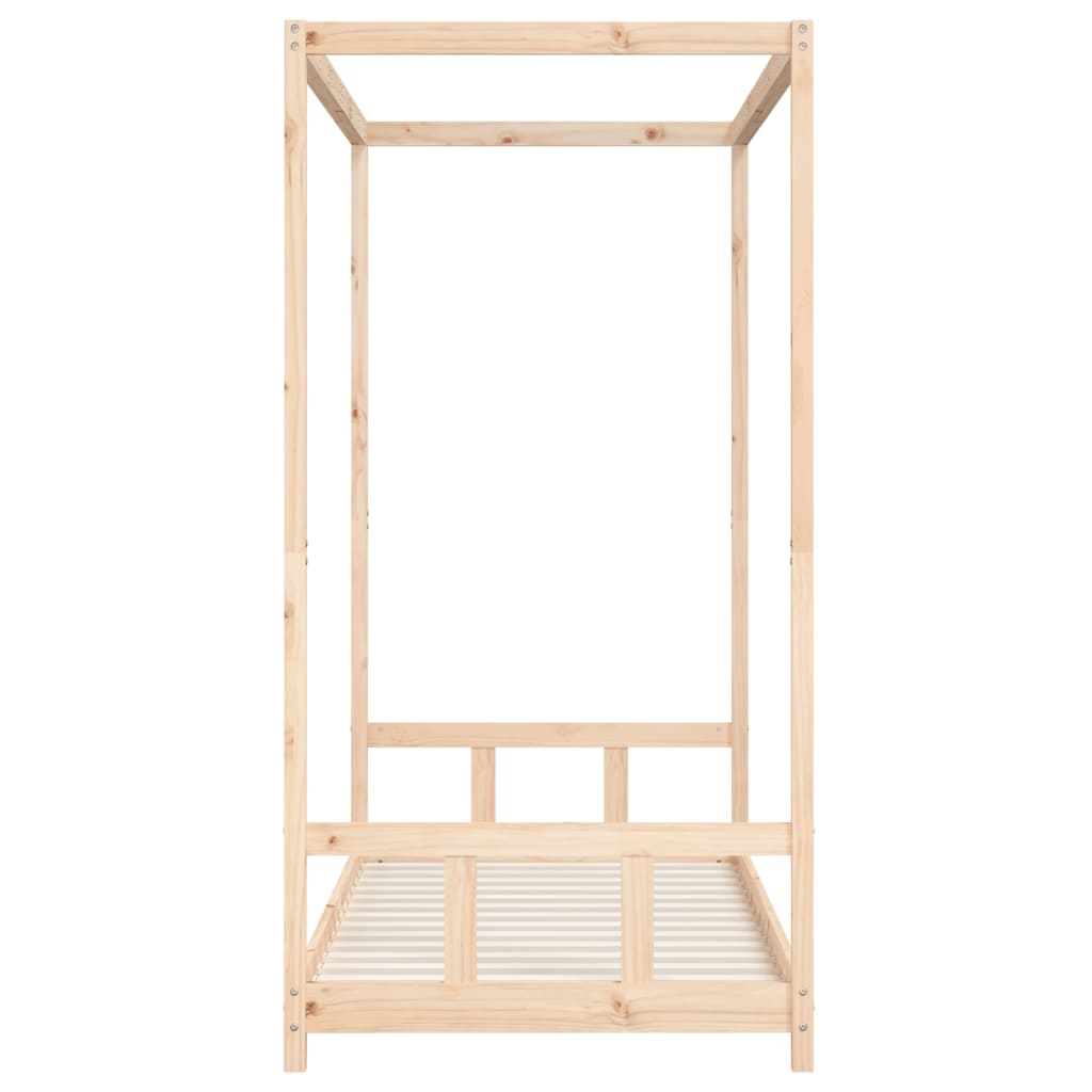 sengeramme til juniorseng 90x190 cm massivt fyrretræ