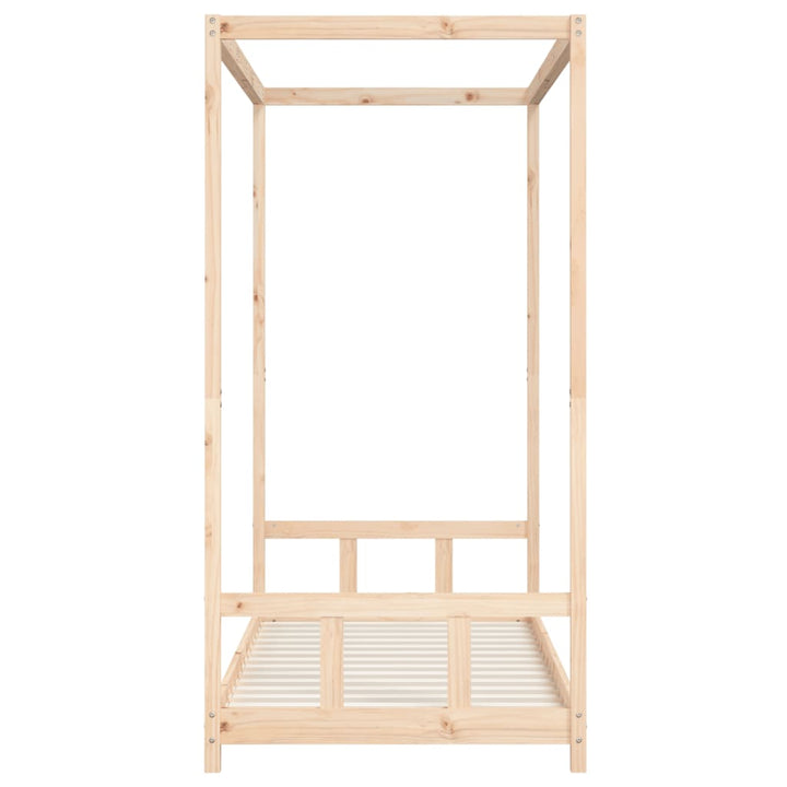 sengeramme til juniorseng 90x190 cm massivt fyrretræ