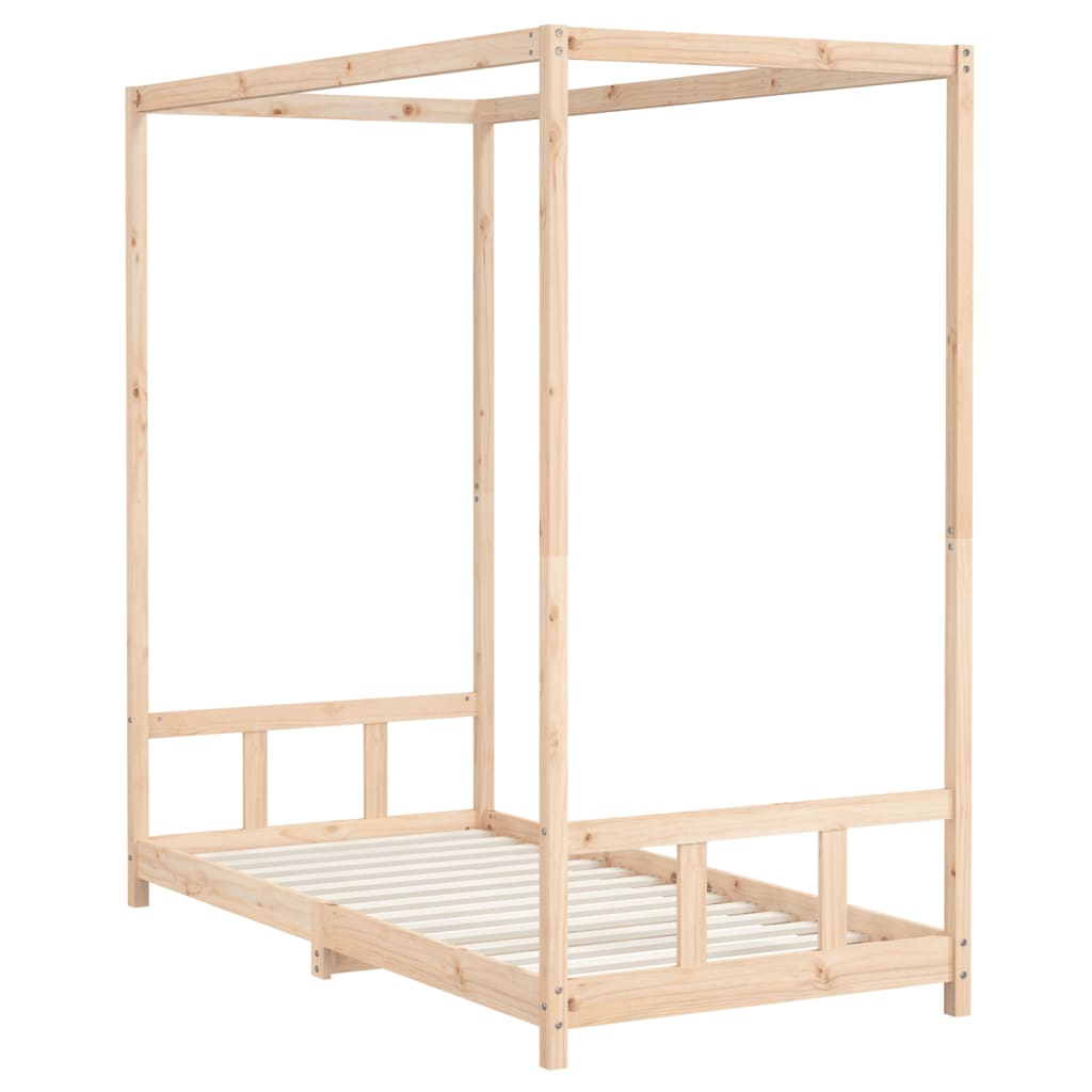 sengeramme til juniorseng 90x190 cm massivt fyrretræ