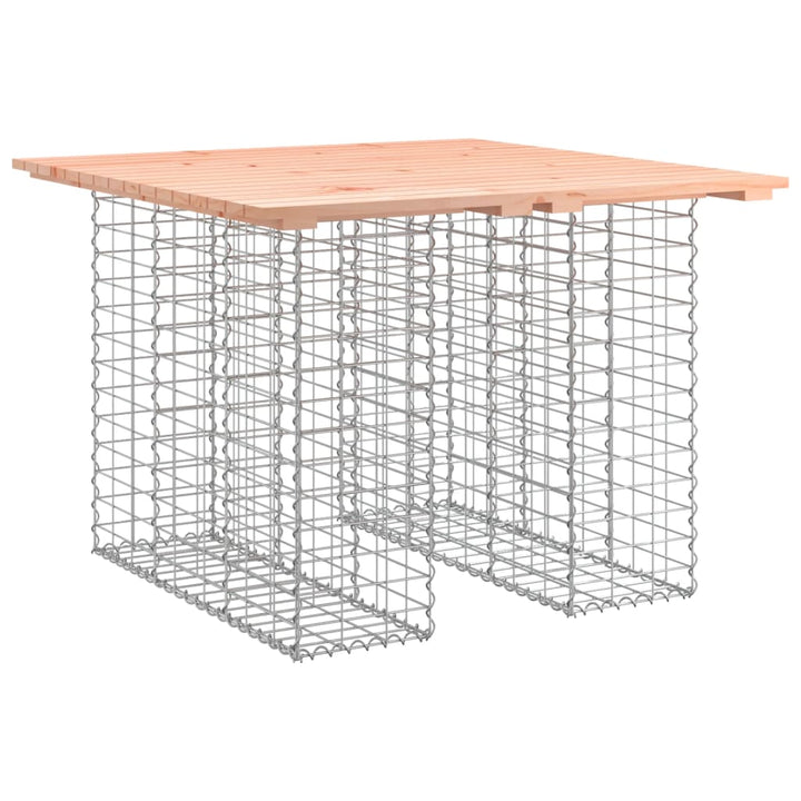 havebænk med gabiondesign 100x102x72 cm massivt douglasgran
