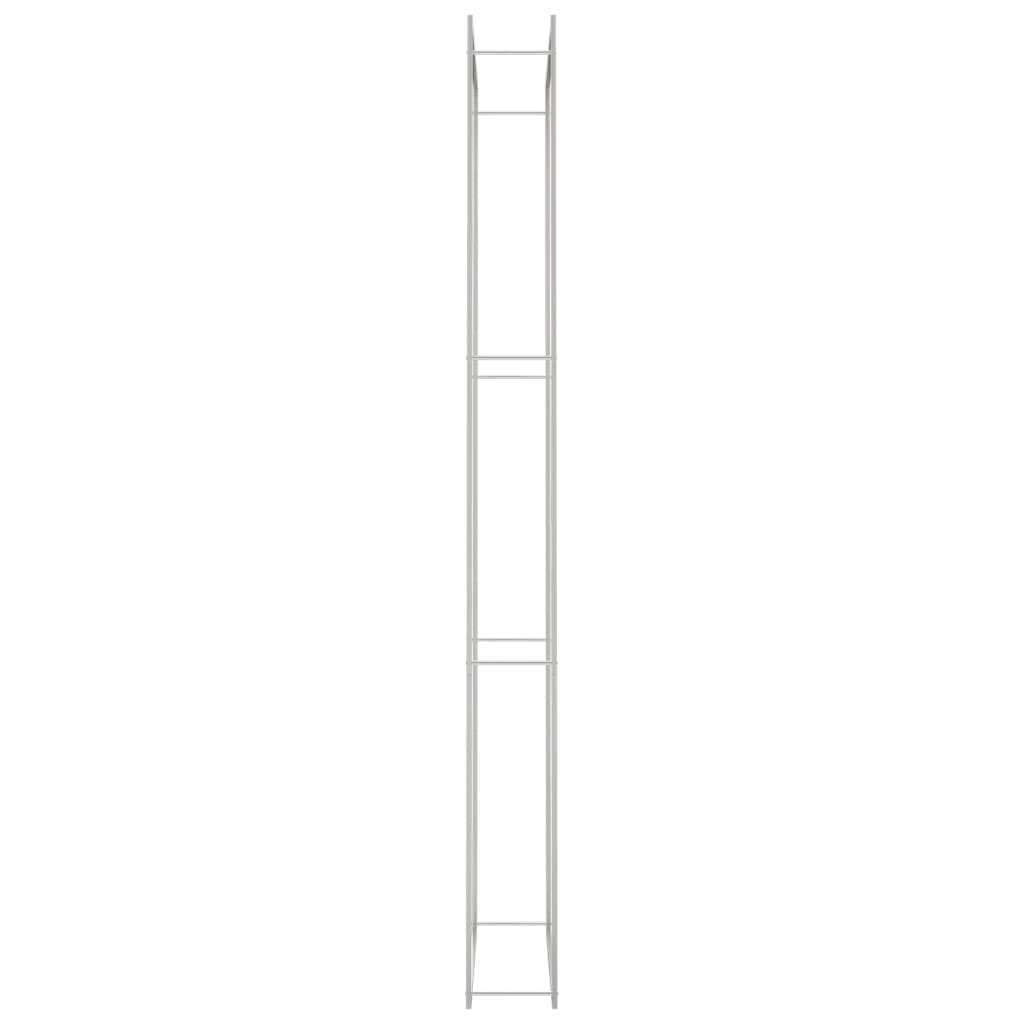 brændestativ 110x28x312 cm rustfrit stål