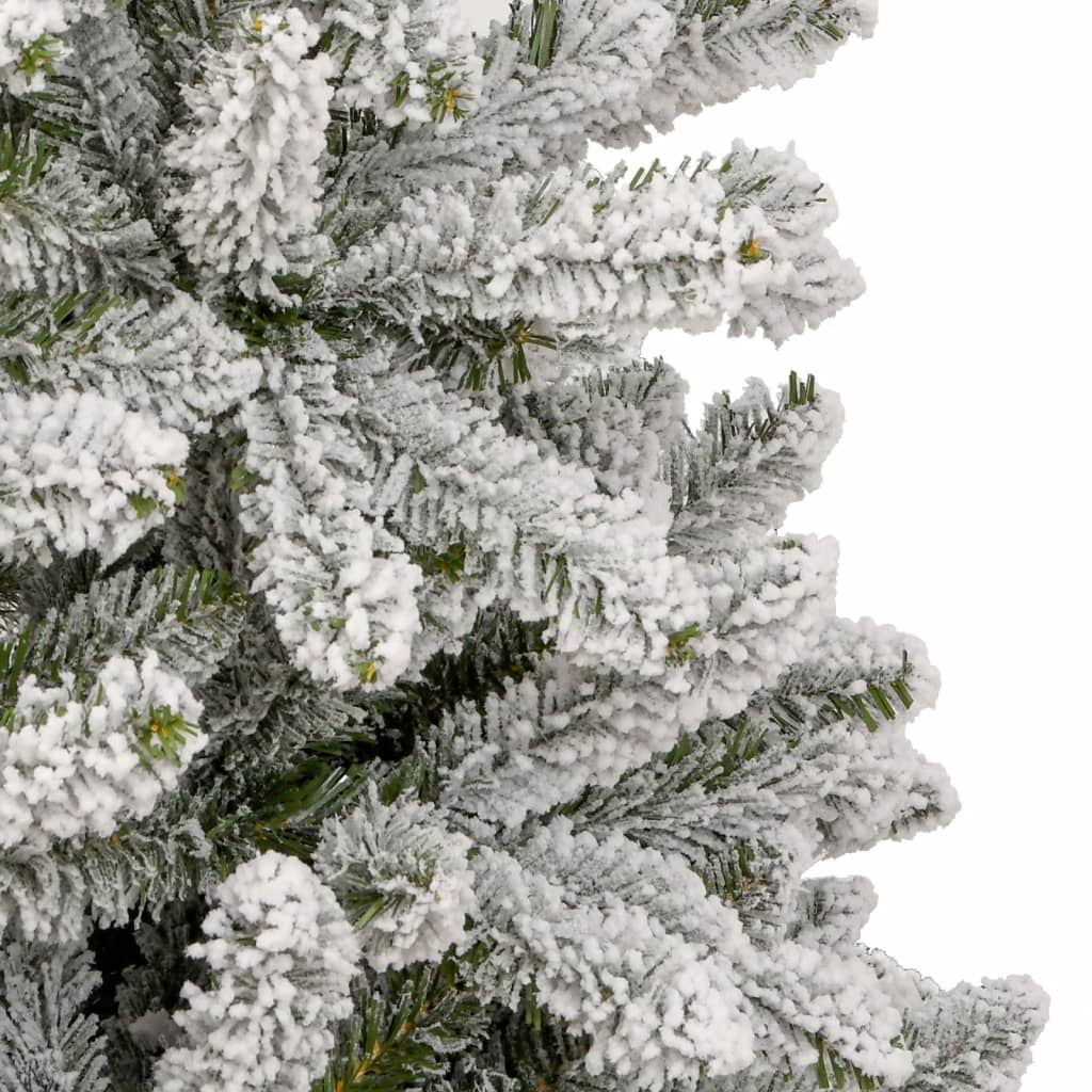 kunstigt juletræ med sne 180 cm hængslet