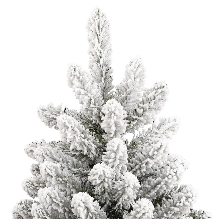 kunstigt juletræ med sne 240 cm hængslet