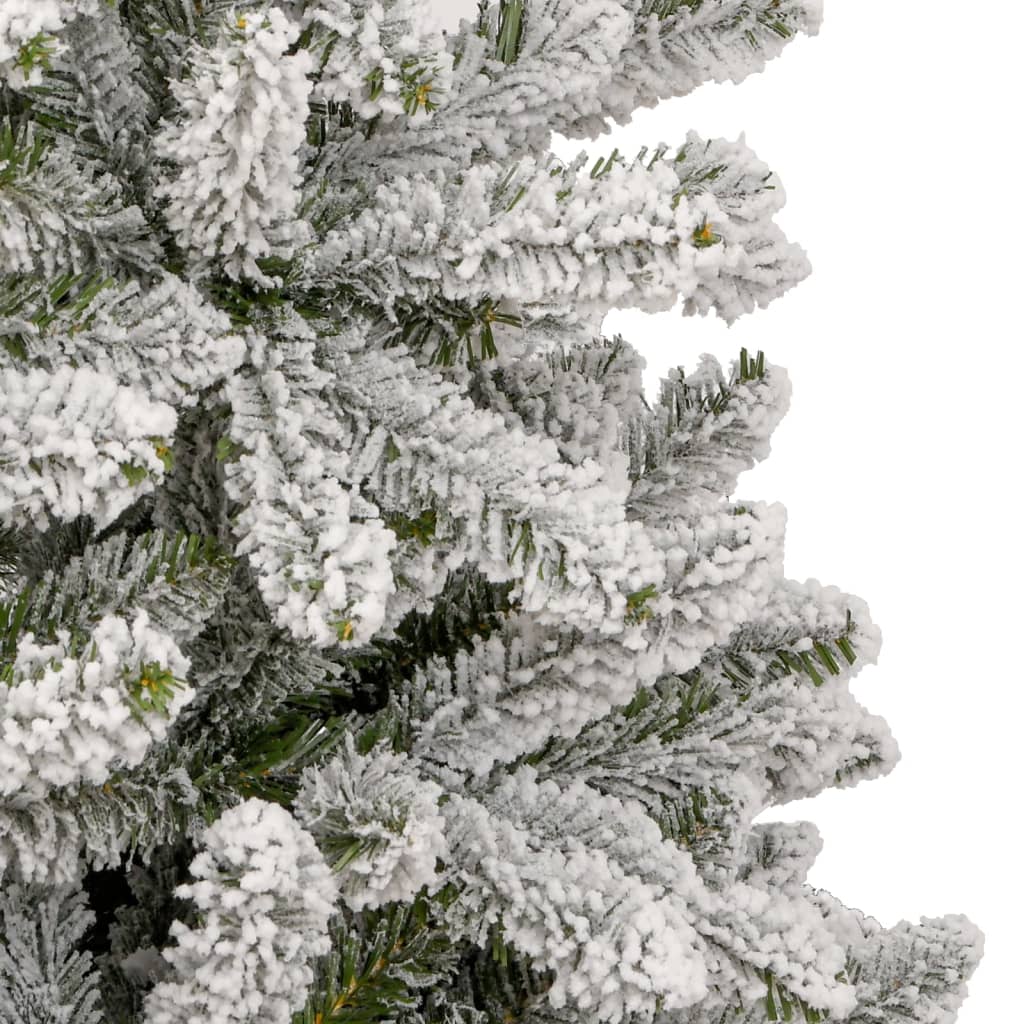 kunstigt juletræ med sne 240 cm hængslet