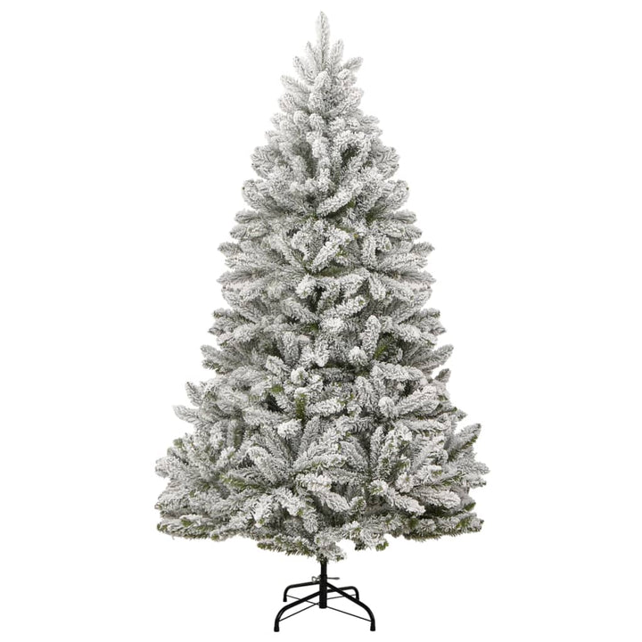 kunstigt juletræ med sne 270 cm hængslet