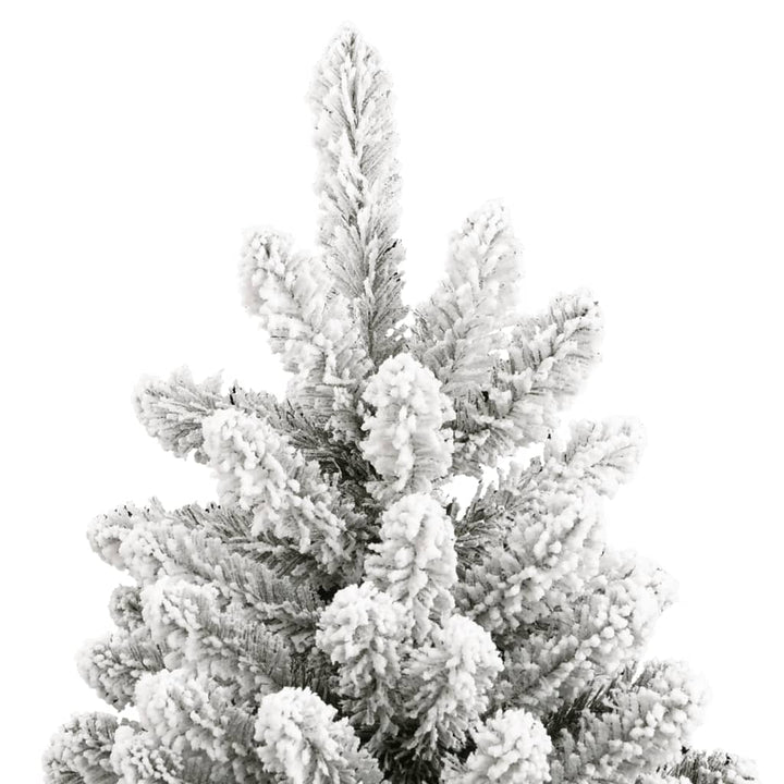 kunstigt juletræ med sne 270 cm hængslet