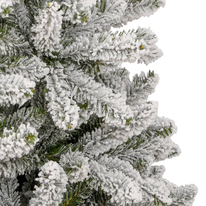 kunstigt juletræ med sne 270 cm hængslet