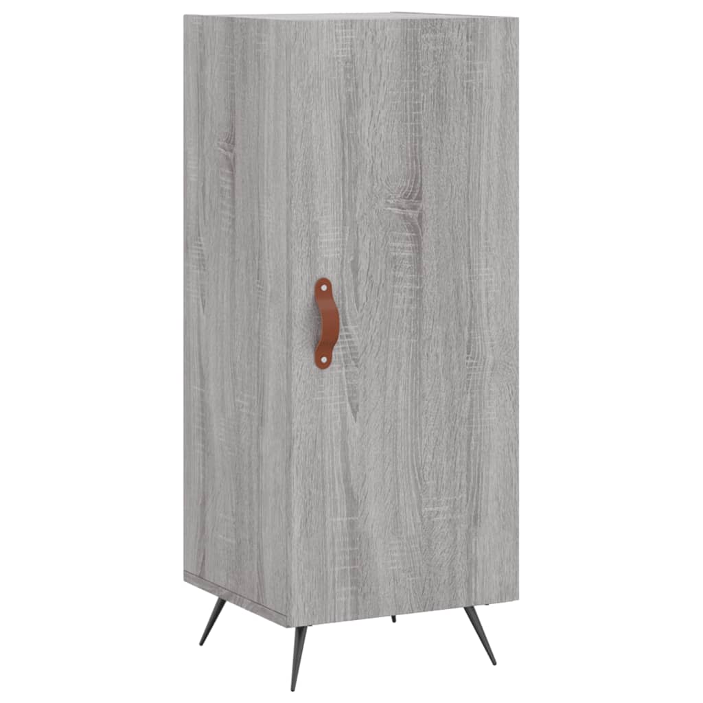 højskab 34,5x34x180 cm konstrueret træ grå sonoma-eg