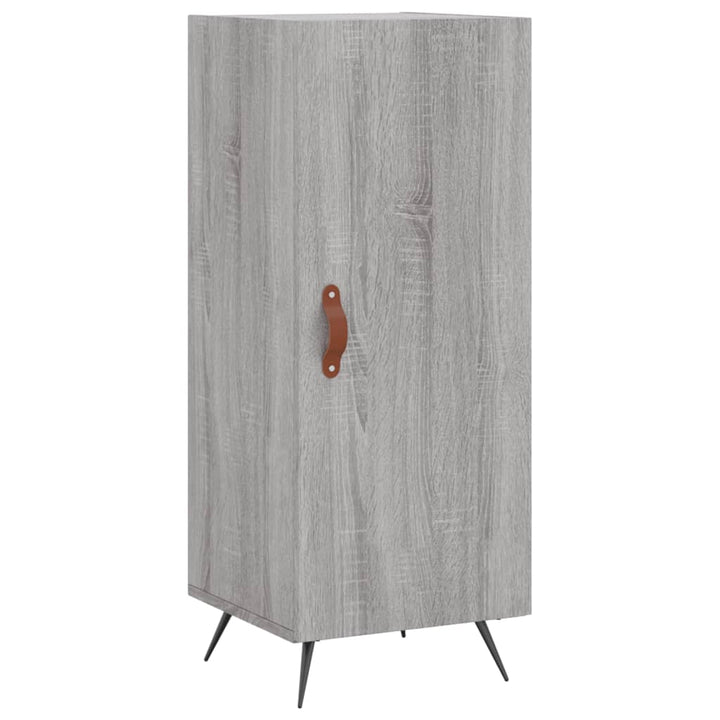 højskab 34,5x34x180 cm konstrueret træ grå sonoma-eg
