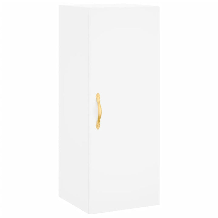 skab 34,5x34x180 cm konstrueret træ hvid