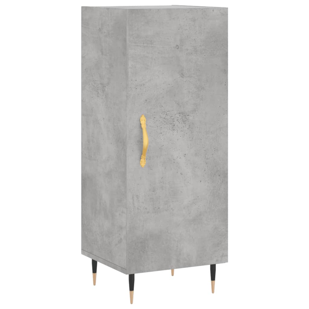 skab 34,5x34x180 cm konstrueret træ betongrå