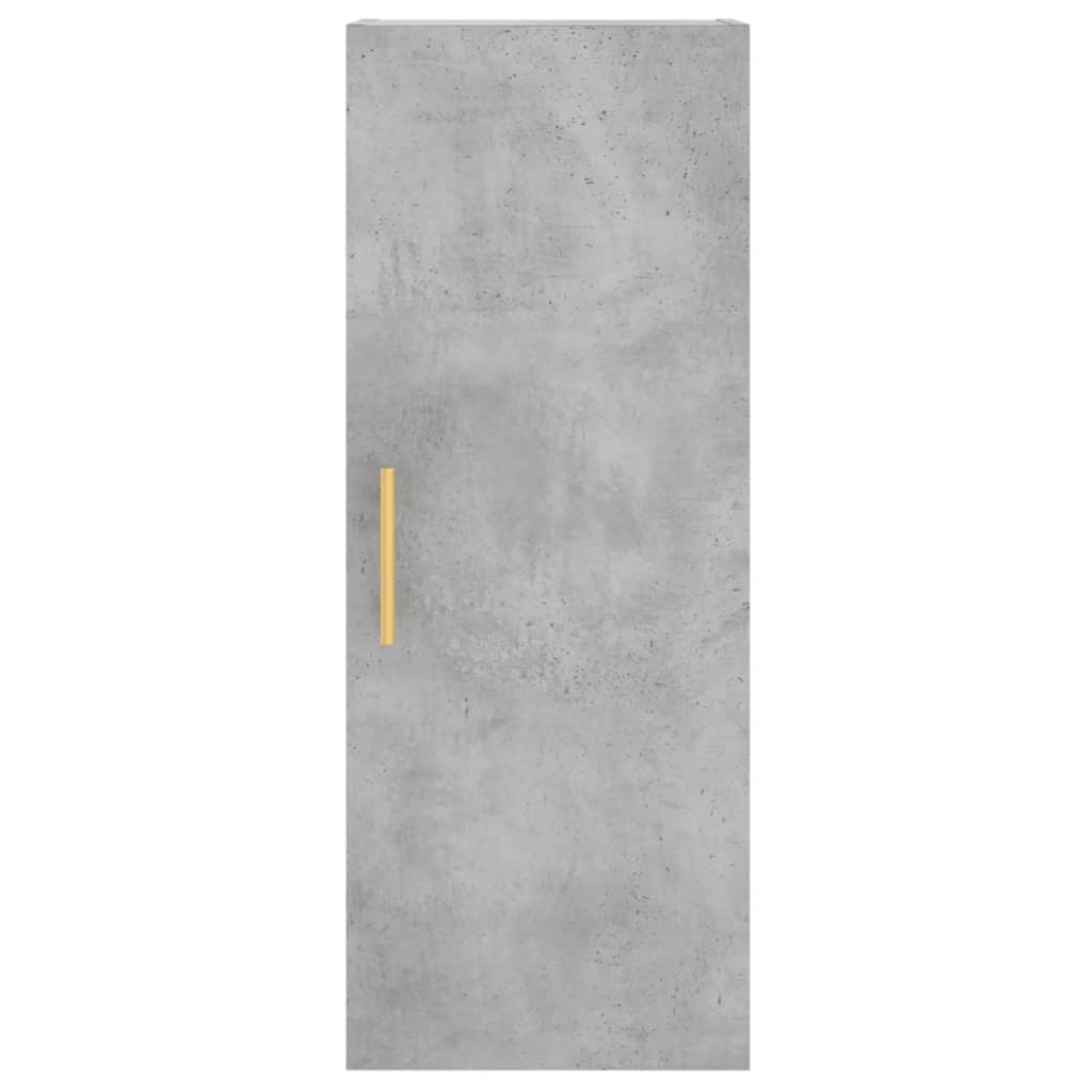 skab 34,5x34x180 cm konstrueret træ betongrå