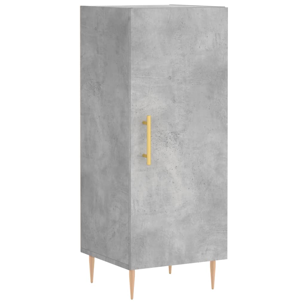 skab 34,5x34x180 cm konstrueret træ betongrå