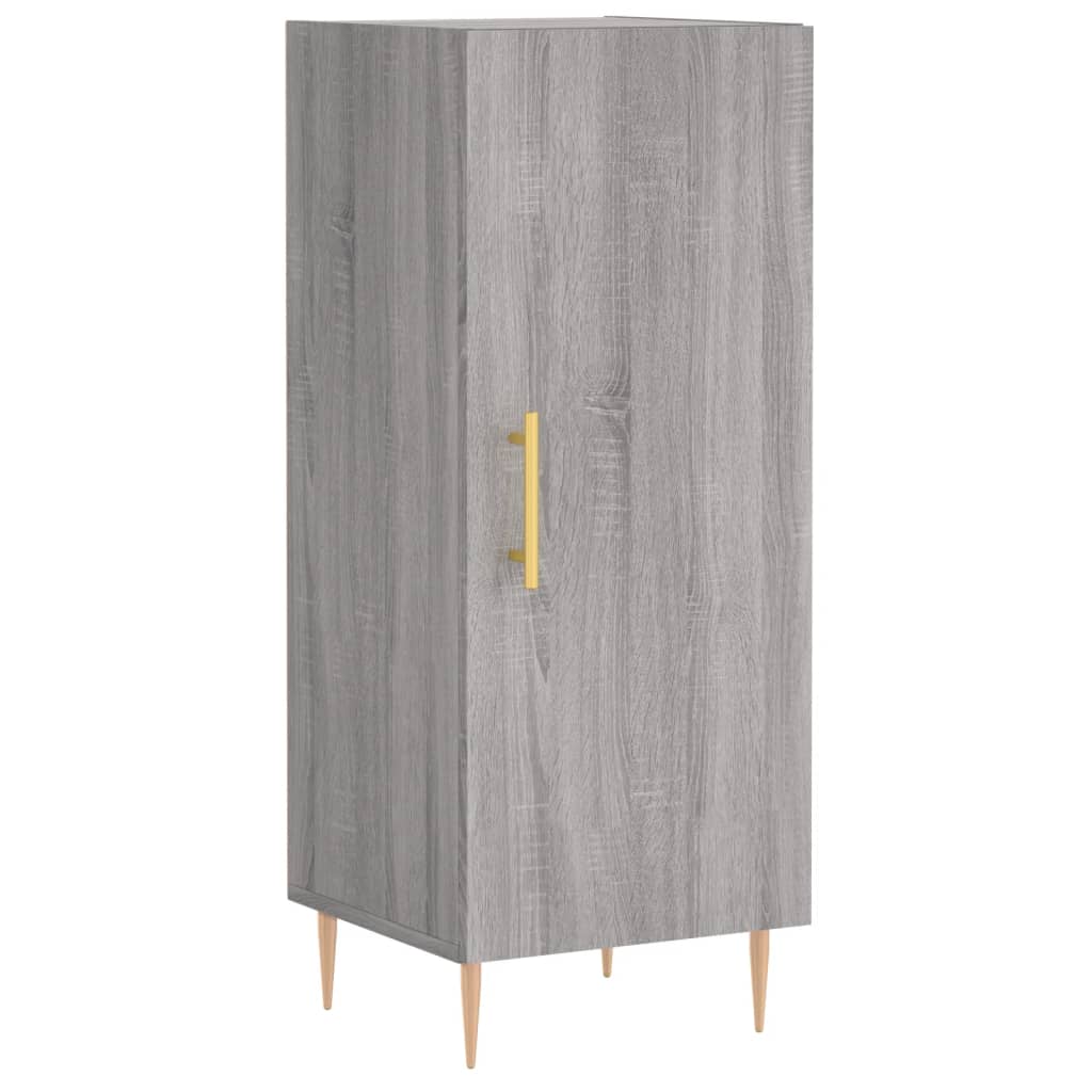 højskab 34,5x34x180 cm konstrueret træ grå sonoma-eg