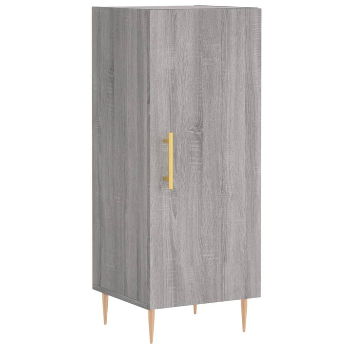 højskab 34,5x34x180 cm konstrueret træ grå sonoma-eg