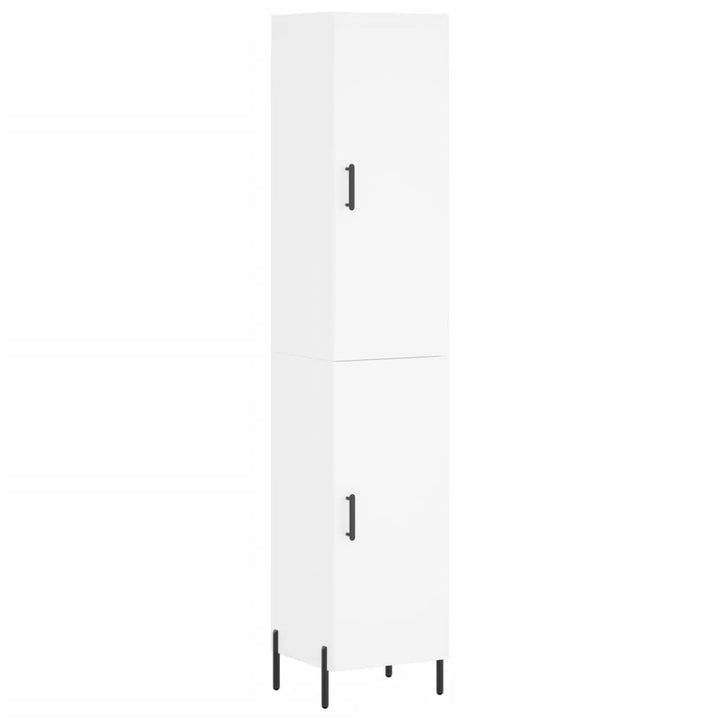 skab 34,5x34x180 cm konstrueret træ hvid