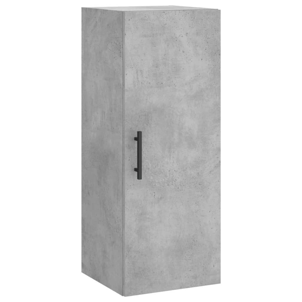 skab 34,5x34x180 cm konstrueret træ betongrå