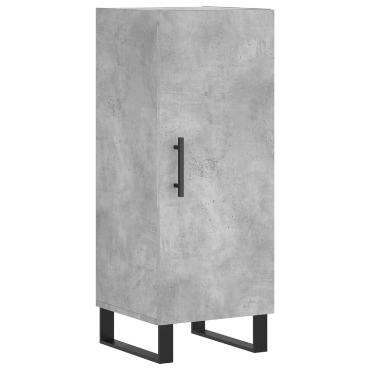 skab 34,5x34x180 cm konstrueret træ betongrå