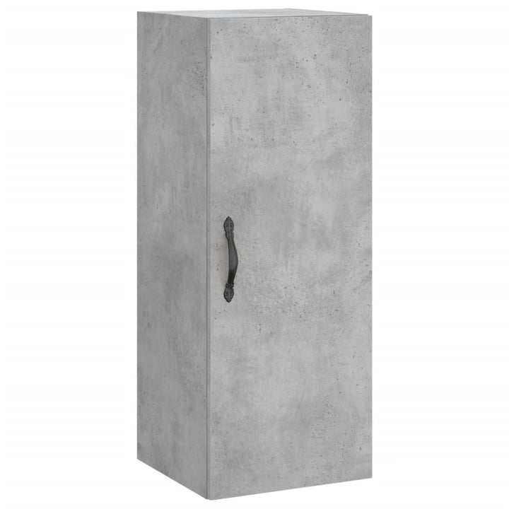 skab 34,5x34x180 cm konstrueret træ betongrå