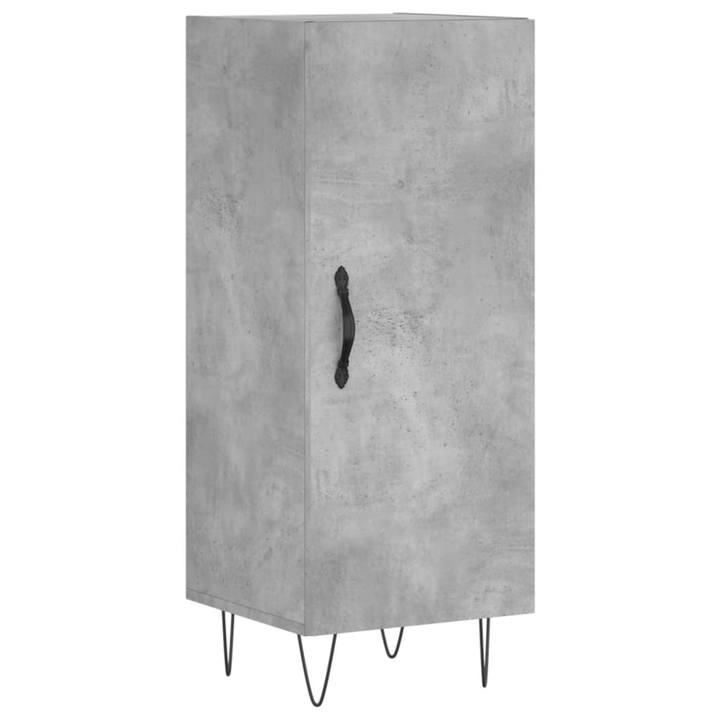 skab 34,5x34x180 cm konstrueret træ betongrå