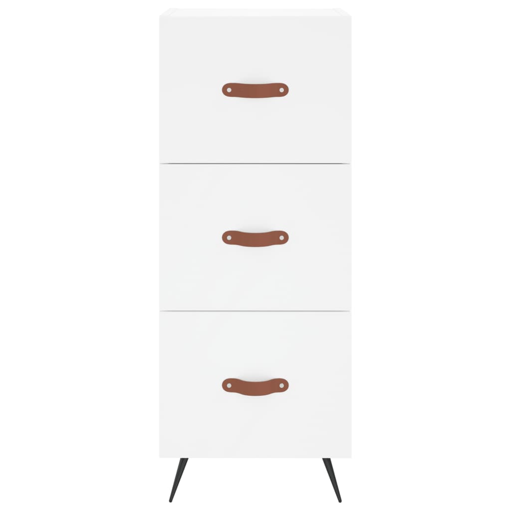 skab 34,5x34x180 cm konstrueret træ hvid