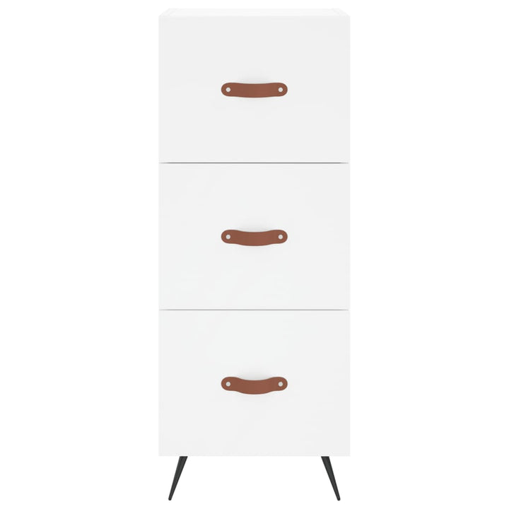 skab 34,5x34x180 cm konstrueret træ hvid