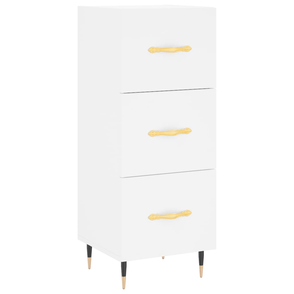 skab 34,5x34x180 cm konstrueret træ hvid