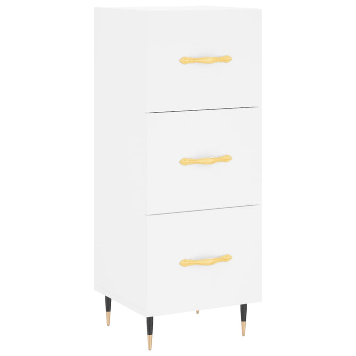 skab 34,5x34x180 cm konstrueret træ hvid