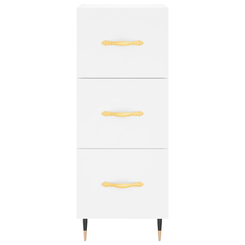 skab 34,5x34x180 cm konstrueret træ hvid