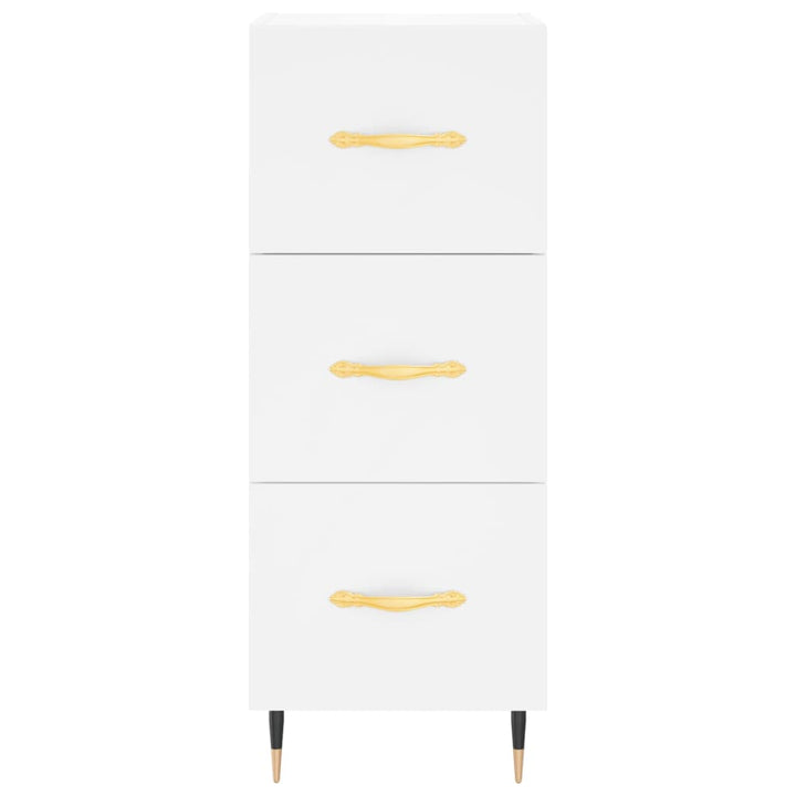 skab 34,5x34x180 cm konstrueret træ hvid