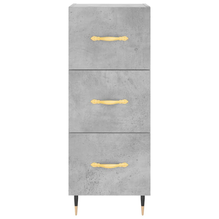 skab 34,5x34x180 cm konstrueret træ betongrå
