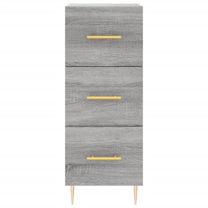 højskab 34,5x34x180 cm konstrueret træ grå sonoma-eg
