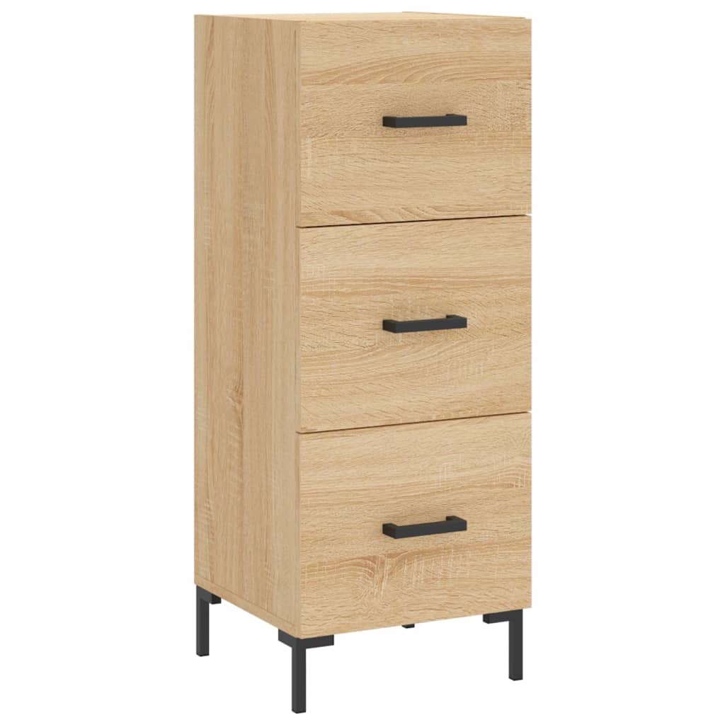 skab 34,5x34x180 cm konstrueret træ sonoma-eg