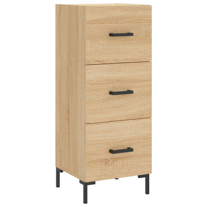 skab 34,5x34x180 cm konstrueret træ sonoma-eg