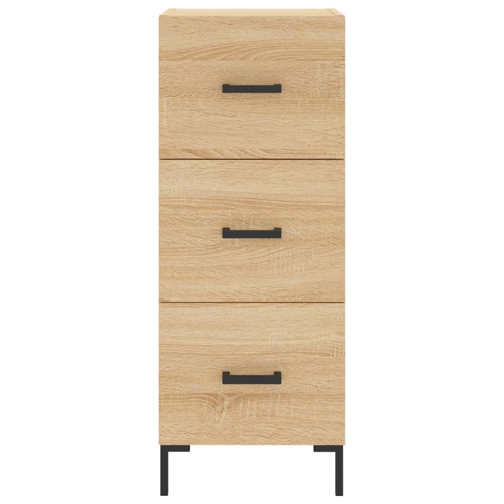skab 34,5x34x180 cm konstrueret træ sonoma-eg