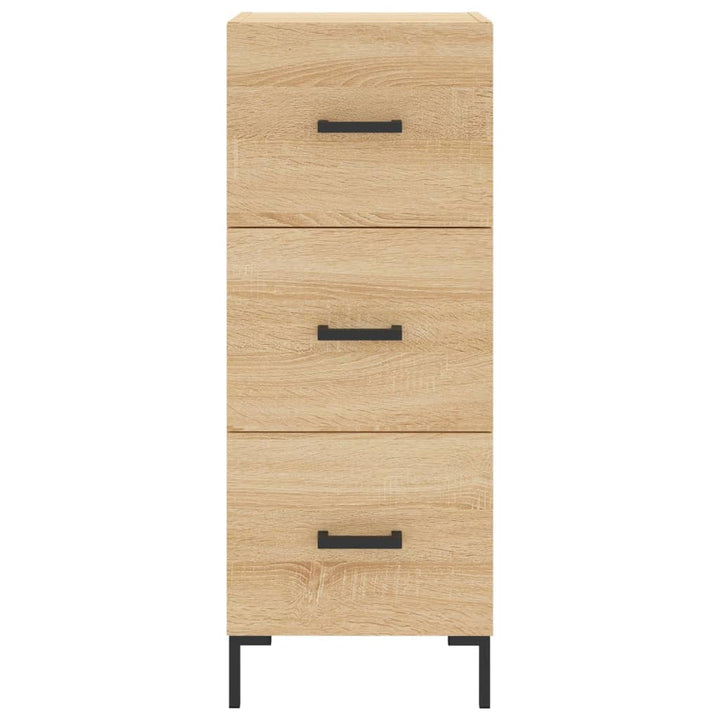 skab 34,5x34x180 cm konstrueret træ sonoma-eg