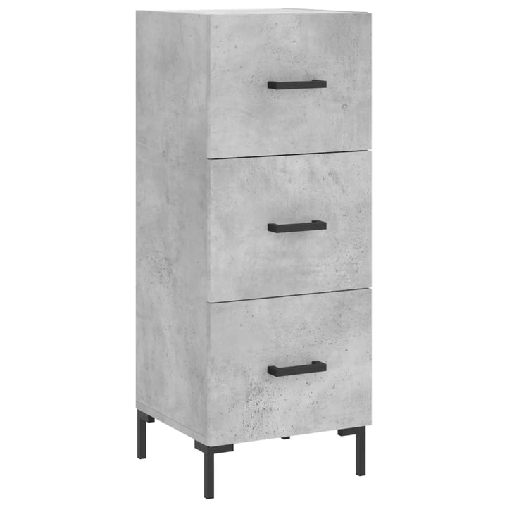 skab 34,5x34x180 cm konstrueret træ betongrå