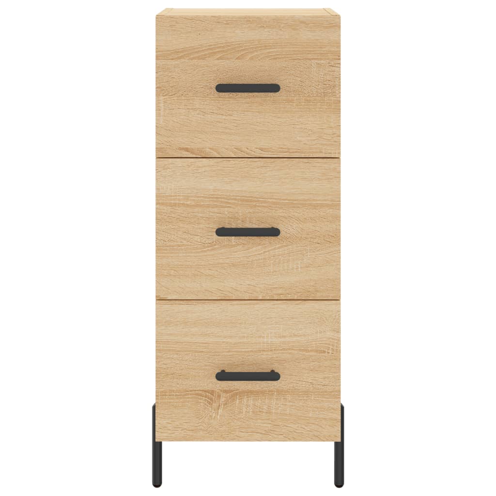 skab 34,5x34x180 cm konstrueret træ sonoma-eg
