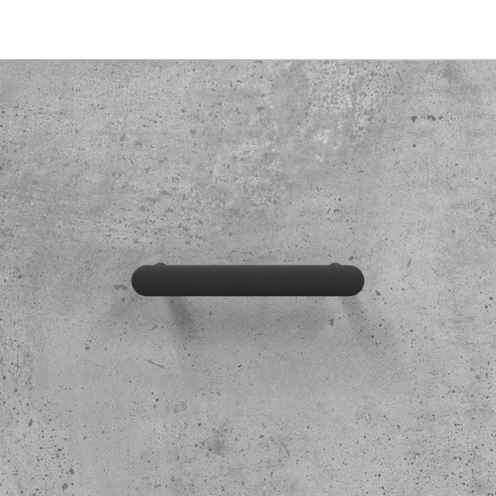 skab 34,5x34x180 cm konstrueret træ betongrå