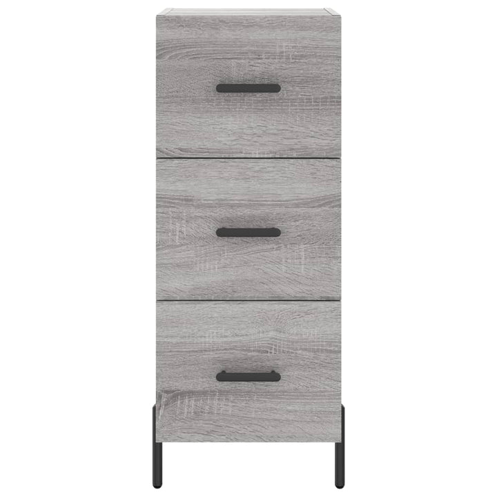 højskab 34,5x34x180 cm konstrueret træ grå sonoma-eg