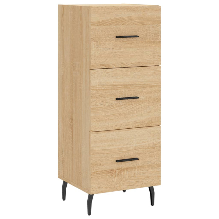 skab 34,5x34x180 cm konstrueret træ sonoma-eg