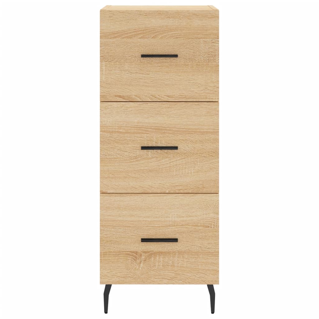 skab 34,5x34x180 cm konstrueret træ sonoma-eg