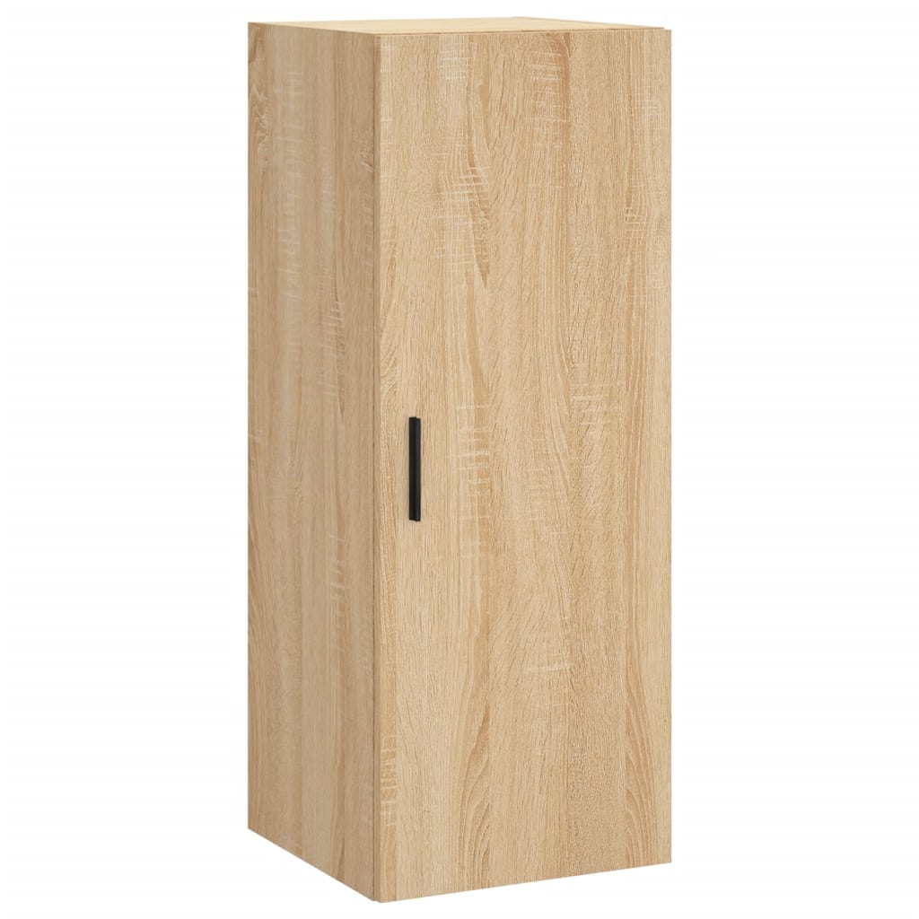 skab 34,5x34x180 cm konstrueret træ sonoma-eg