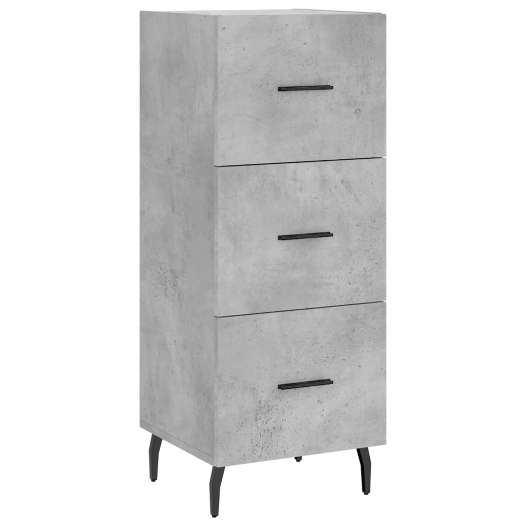 skab 34,5x34x180 cm konstrueret træ betongrå