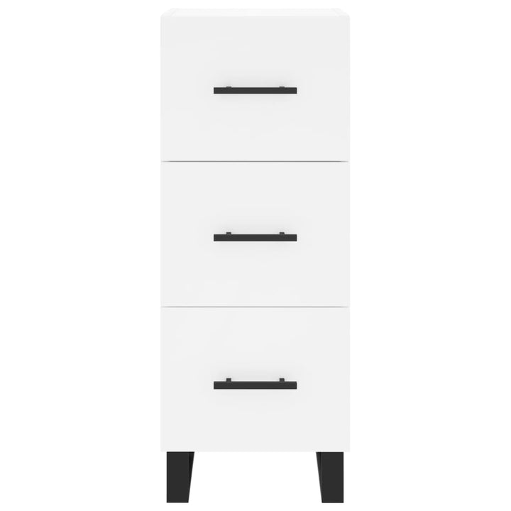 skab 34,5x34x180 cm konstrueret træ hvid