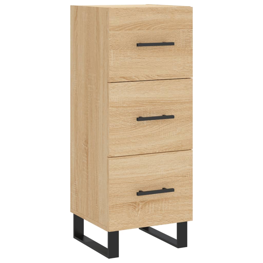 skab 34,5x34x180 cm konstrueret træ sonoma-eg